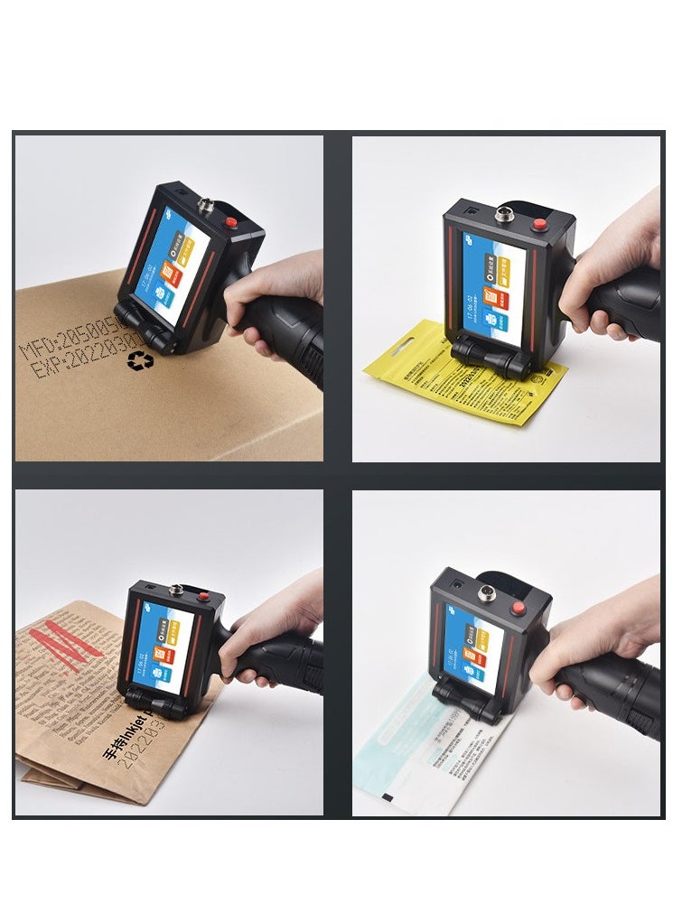 GearZone - （Not Including Ink Cartridge）600DPI Handheld Inkjet Printer Machine, Portable Handheld Printer for Text/Barcode/Logo/QRCode/Counter/Batch Number/Date Coder(Printing Height: 0.08-0.5Inch) - Image 1