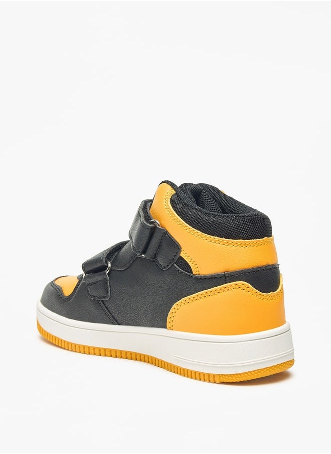 Kappa - Boys' Colourblock Walking Shoes with Hook and Loop Closure - Image 1