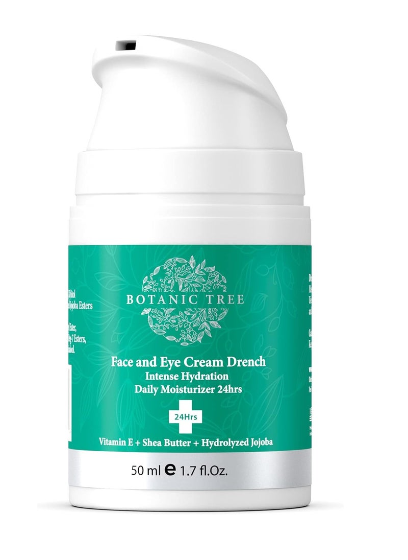 Botanic Tree - Face and Eye Cream Drench Daily Moisturizer 24hrs 50ml 1.7fl oz - Image 1