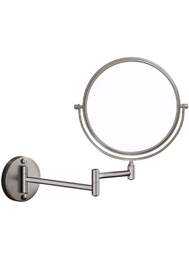 PRIME SOLE Premium Wall-Mount Vanity Mirror: Adjustable Two-Stage Extension Arm, Dual 1x/10x Magnification, 360° Smooth Swivel, Solid Metal Construction, Distortion-Free Glass, Space-Saving Design - Image 4