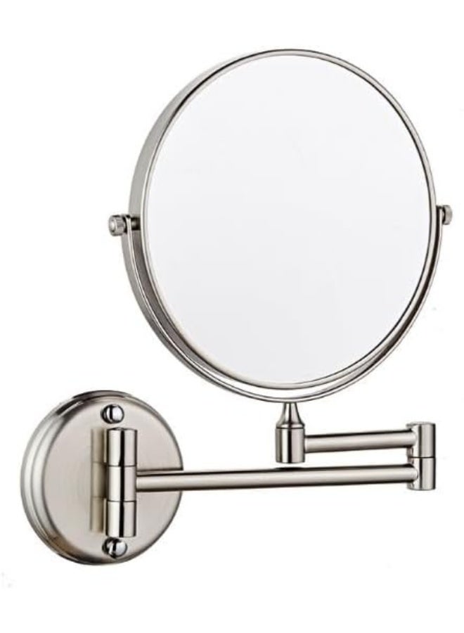 PRIME SOLE Premium Wall-Mount Vanity Mirror: Adjustable Two-Stage Extension Arm, Dual 1x/10x Magnification, 360° Smooth Swivel, Solid Metal Construction, Distortion-Free Glass, Space-Saving Design - Image 2
