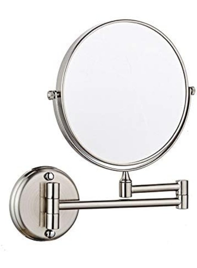 PRIME SOLE Premium Wall-Mount Vanity Mirror: Adjustable Two-Stage Extension Arm, Dual 1x/10x Magnification, 360° Smooth Swivel, Solid Metal Construction, Distortion-Free Glass, Space-Saving Design - Image 3