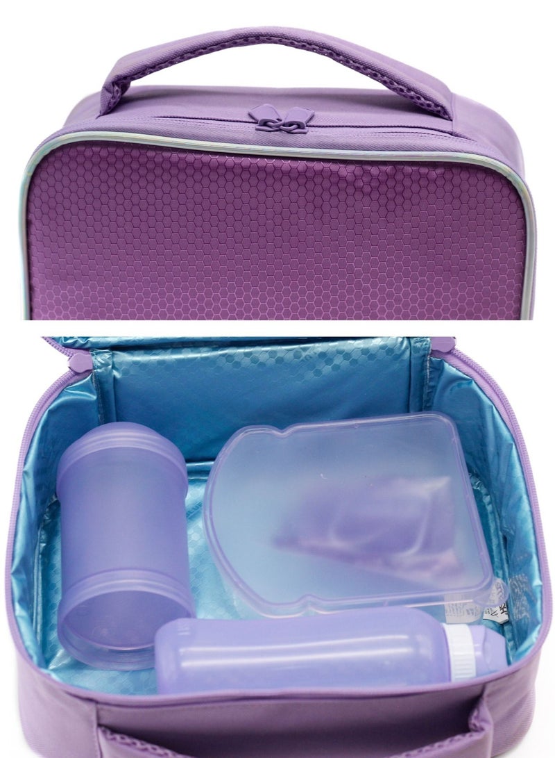 smash 5 Piece Lunch Bag Purple - Image 3