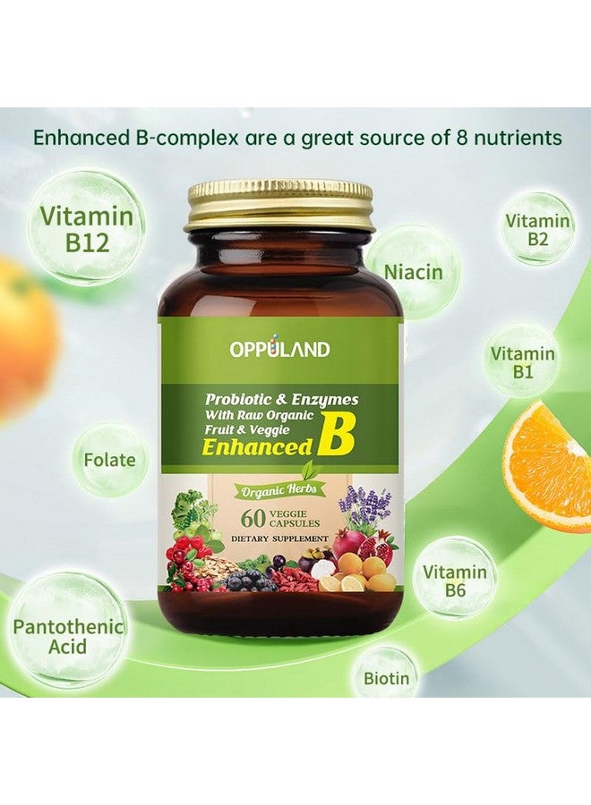 oppuland Vitamin B Complex-Vitamin B Supplement-Promotes Immune Health-60 Veggie Capsules - Image 3