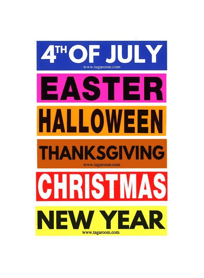 Tag-A-Room Holiday Color Coded Label Multi Pack (Multi Holiday) - Image 1