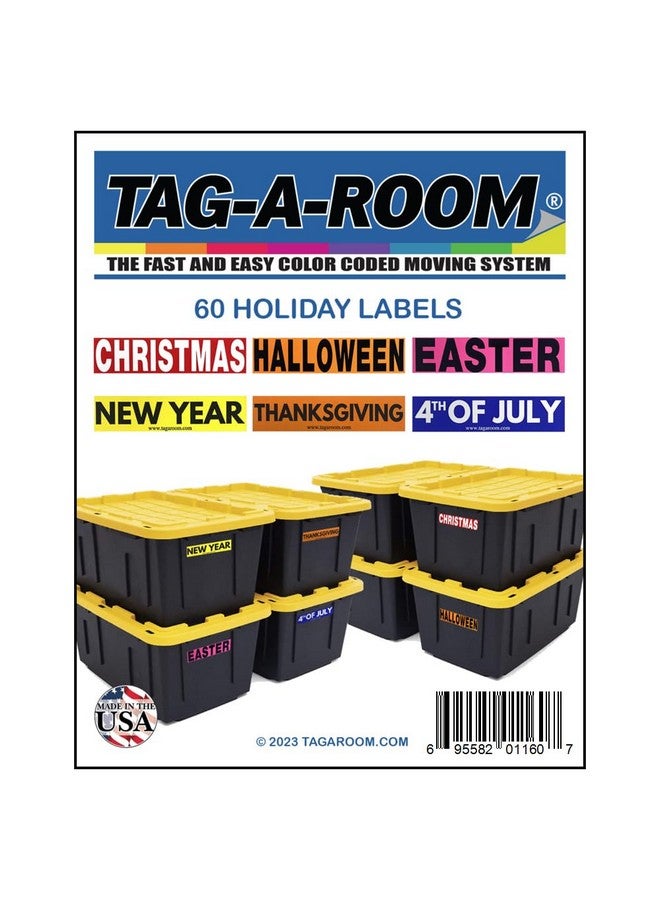 Tag-A-Room Holiday Color Coded Label Multi Pack (Multi Holiday) - Image 2