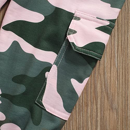 Fernvia Toddler Girls Clothes 2T 3T 4T 5T Fall Outfits Baby Pullover Sweatshirt & Camouflage Pants Set Kids Winter Sweatsuit - Image 5