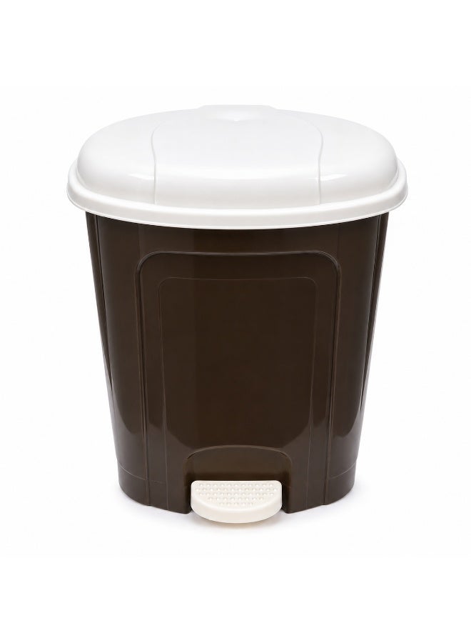 Desktop Trash Can with Swing Lid, Small Tabletop Waste Bin for Office, Bathroom, Bedroom, Durable Plastic, Small Dustbin Trash Garbage Bin  8 L - Image 1