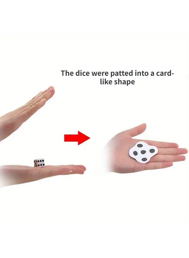 Flat Dice Magic Props Disappearing Device Set With Sieve - Image 5