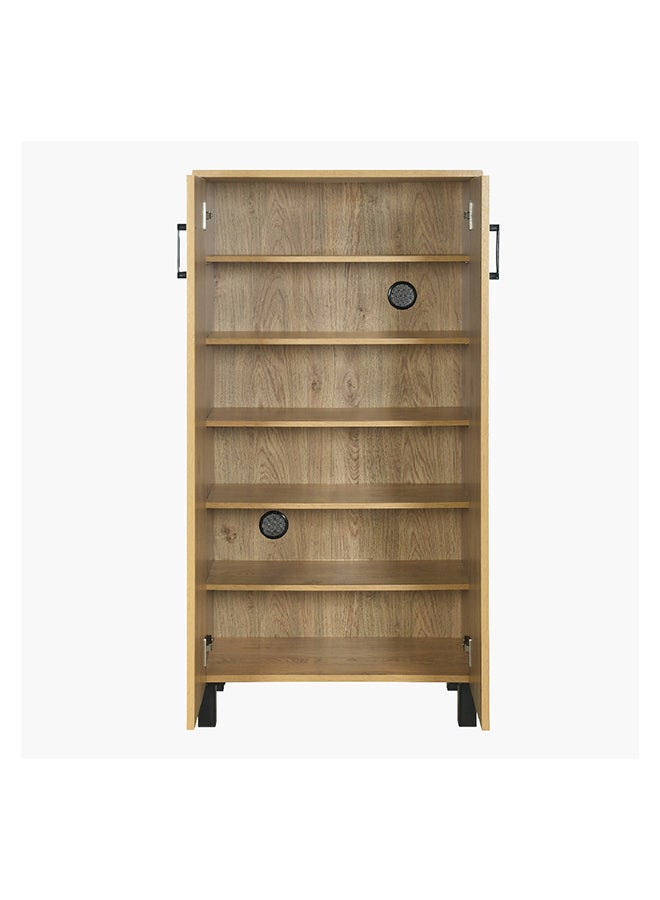 Home Box خزانة أحذية متعددة الأغراض بارتفاع باتارا بسعة 18 زوج مع بابين 33 × 120 × 60 سم  - Image 4