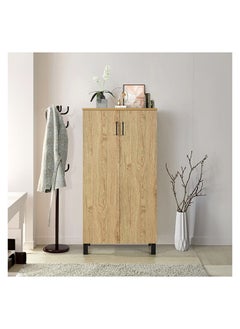 Home Box خزانة أحذية متعددة الأغراض بارتفاع باتارا بسعة 18 زوج مع بابين 33 × 120 × 60 سم  - Image 2