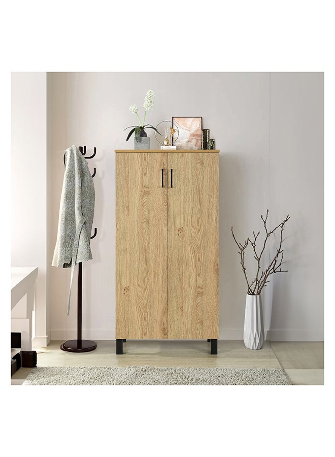 Home Box خزانة أحذية متعددة الأغراض بارتفاع باتارا بسعة 18 زوج مع بابين 33 × 120 × 60 سم  - Image 2
