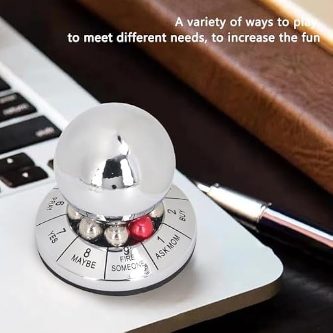 Sunisfa Decompression Ball, Finger Rotators Decision Maker Metal Ball, Stress Relief Ball for Office, Ideal for Holiday and Birthday Tribute - Image 3