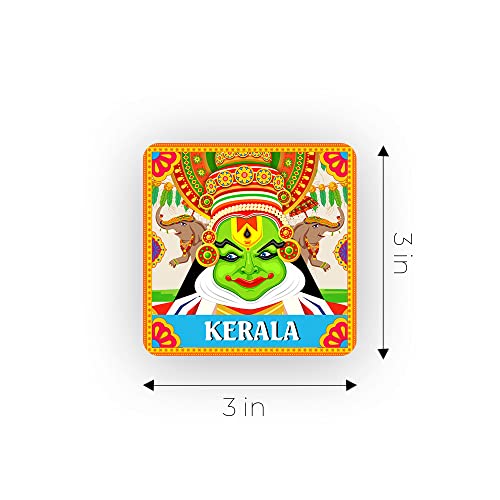 Ultra Premium & Colorful 3D Fridge Magnet for Refrigerator, Home, Office & Kitchen| Kerala Kathakali Theme | Waterproof | Eye-Catching | Stunning Design | Ideal Gift | Birthday | Anniversary - Image 4