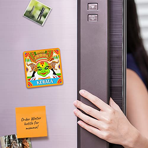 Ultra Premium & Colorful 3D Fridge Magnet for Refrigerator, Home, Office & Kitchen| Kerala Kathakali Theme | Waterproof | Eye-Catching | Stunning Design | Ideal Gift | Birthday | Anniversary - Image 3
