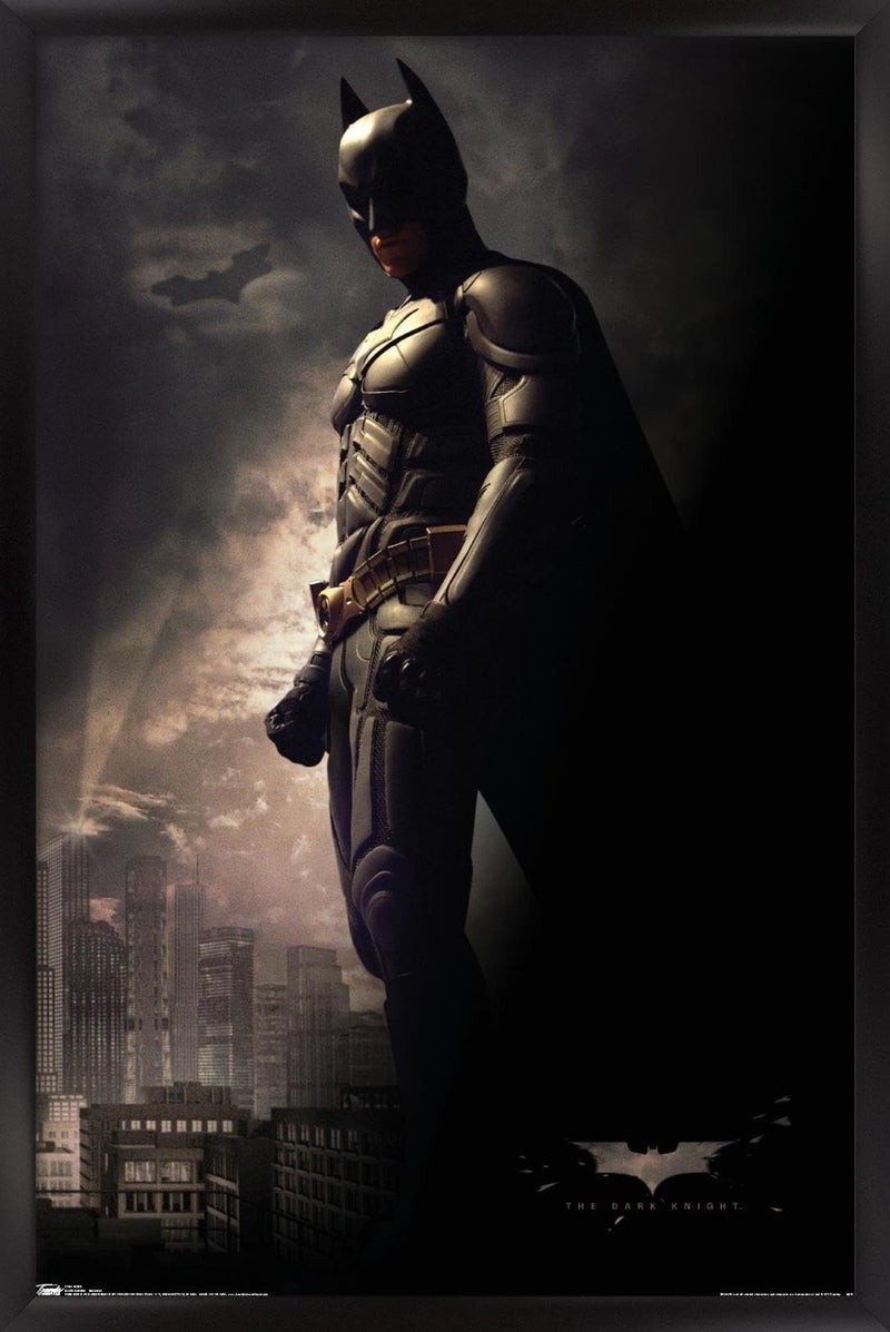 Trends International DC Comics Movie - The Dark Knight - Batman in the Shadows Wall Poster, 22.375" x 34", Black Framed Version - Image 1