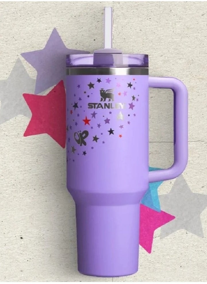Stanley - Olivia Rodrigo x Limited Edition 40oz Quencher H2.0 FlowState™ Tumbler – Stainless Steel Vacuum Insulated Cup with Reusable Lid & Straw – Perfect for Iced Tea, Coffee, Water & Smoothies – Premium Fan Gift Idea - Image 1