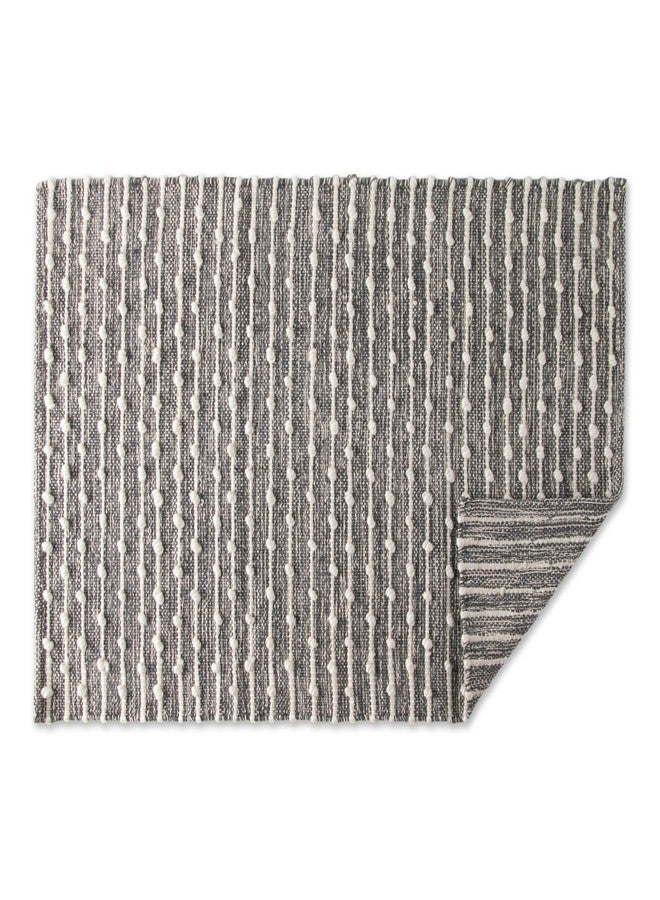 DII Slub Rug Collection Recycled Cotton Loop, 2x3', Mineral Gray - Image 2