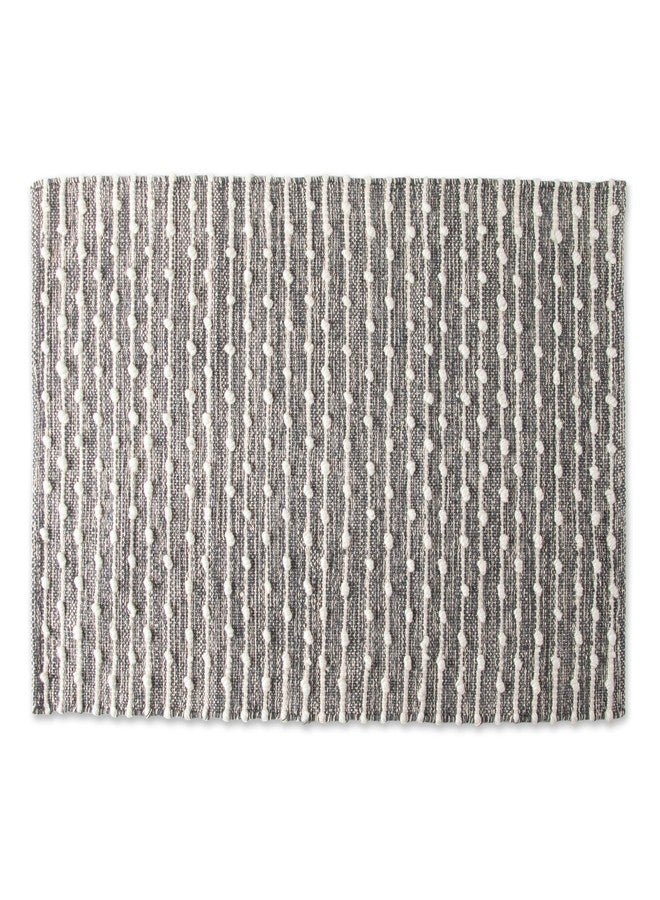 DII Slub Rug Collection Recycled Cotton Loop, 2x3', Mineral Gray - Image 1