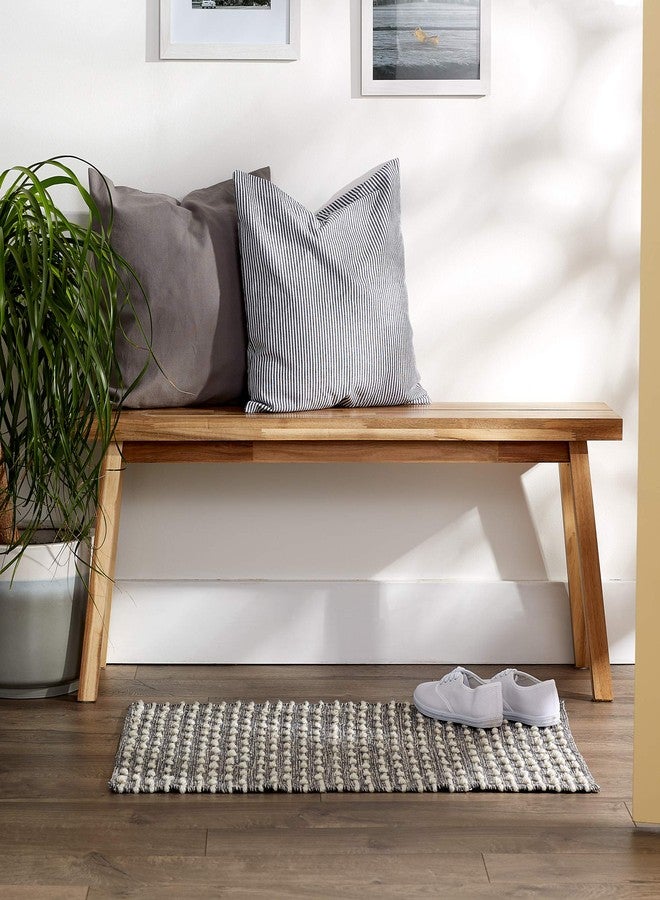 DII Slub Rug Collection Recycled Cotton Loop, 2x3', Mineral Gray - Image 5