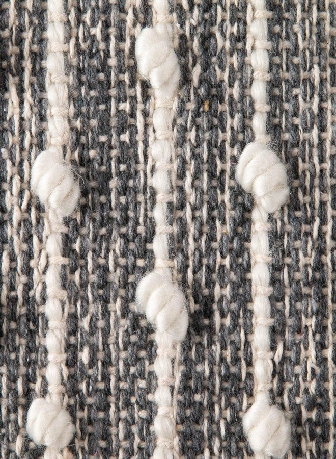DII Slub Rug Collection Recycled Cotton Loop, 2x3', Mineral Gray - Image 3