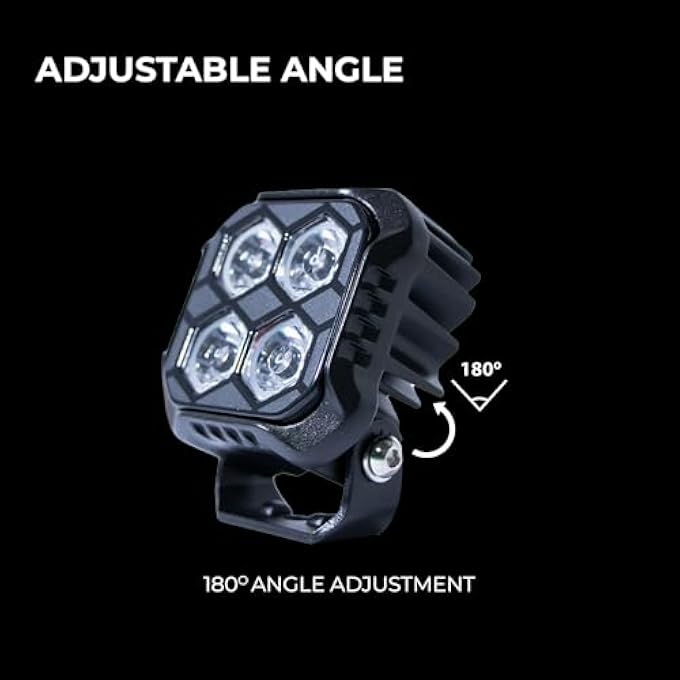 توبيز TobyS أطلقت حديثًا 3 مصابيح عمل LED بقدرة 20 وات ومصباح أمامي مساعد صغير ومصباح قيادة وموزع تأثيرات للشاحنات والدراجات النارية قطعة واحدة - Image 4