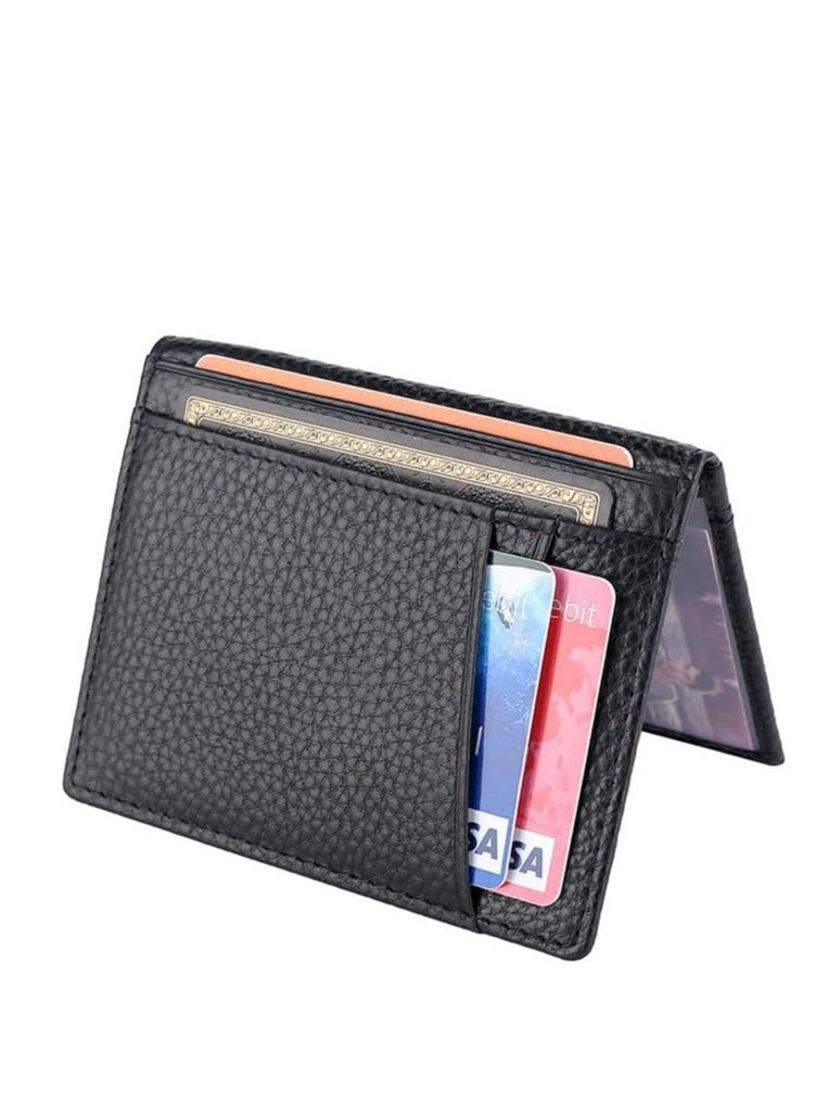Y&D Card Holder Wallet Minimalist Slim Pop Up Front Pocket Small RFID Blocking Leather For Men or Women Credit Cards  - Image 1