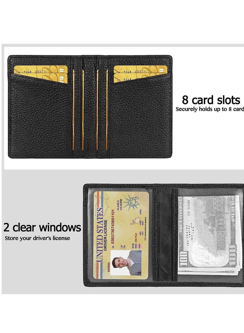 Y&D Card Holder Wallet Minimalist Slim Pop Up Front Pocket Small RFID Blocking Leather For Men or Women Credit Cards  - Image 2