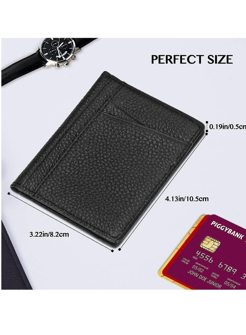 Y&D Card Holder Wallet Minimalist Slim Pop Up Front Pocket Small RFID Blocking Leather For Men or Women Credit Cards  - Image 3