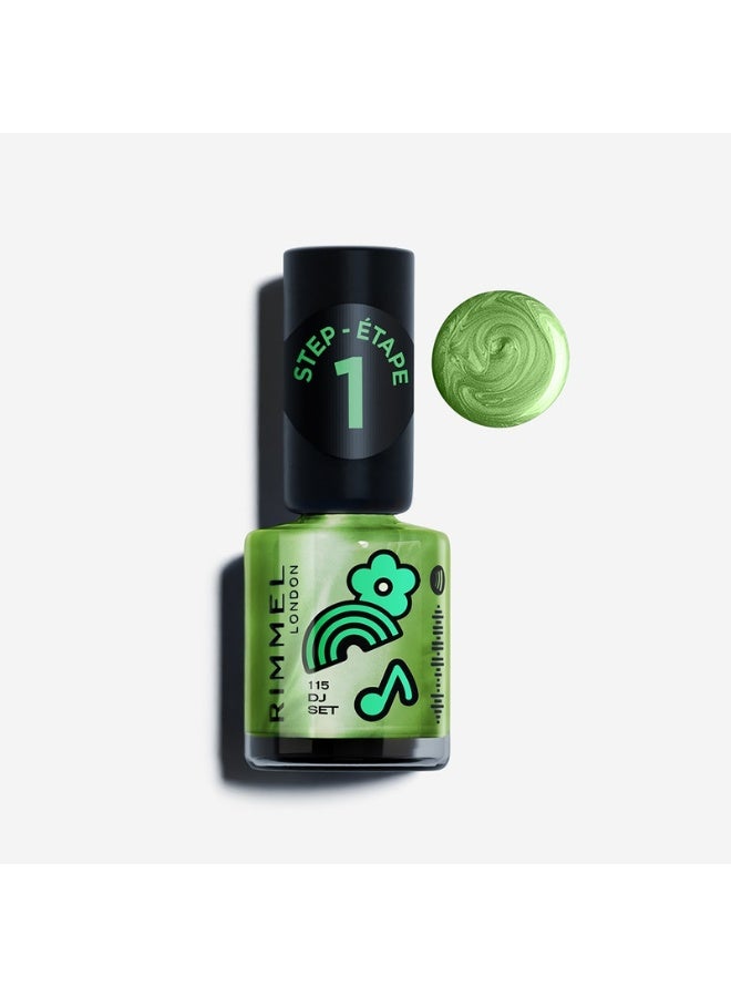 RIMMEL LONDON Full Volume Collection Super Gel Nail Polish 115 Dj Set 12ml - Image 4