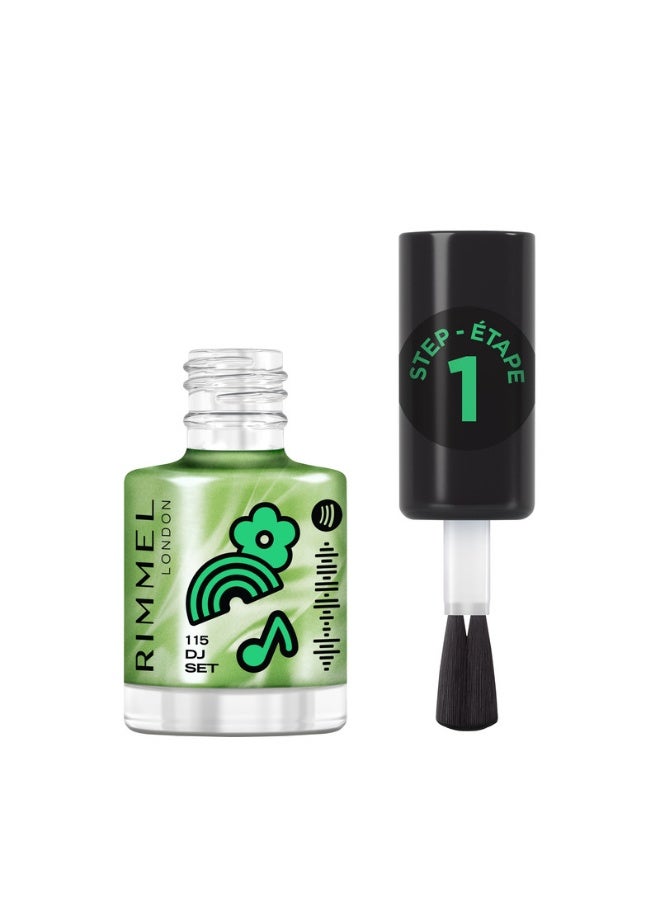 RIMMEL LONDON Full Volume Collection Super Gel Nail Polish 115 Dj Set 12ml - Image 1