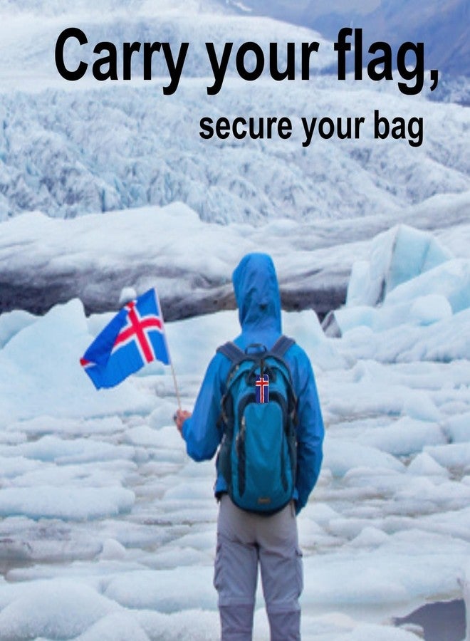 tag8 [Pack 2] tag8 Iceland Flag Smart Luggage tag |Trendy Luggage tag ID Identification | Suitcase Tag | Fashionable Digital Name tag | Airline Compliant, SITA World Tracer Code Enabled | Gift idea - Image 3