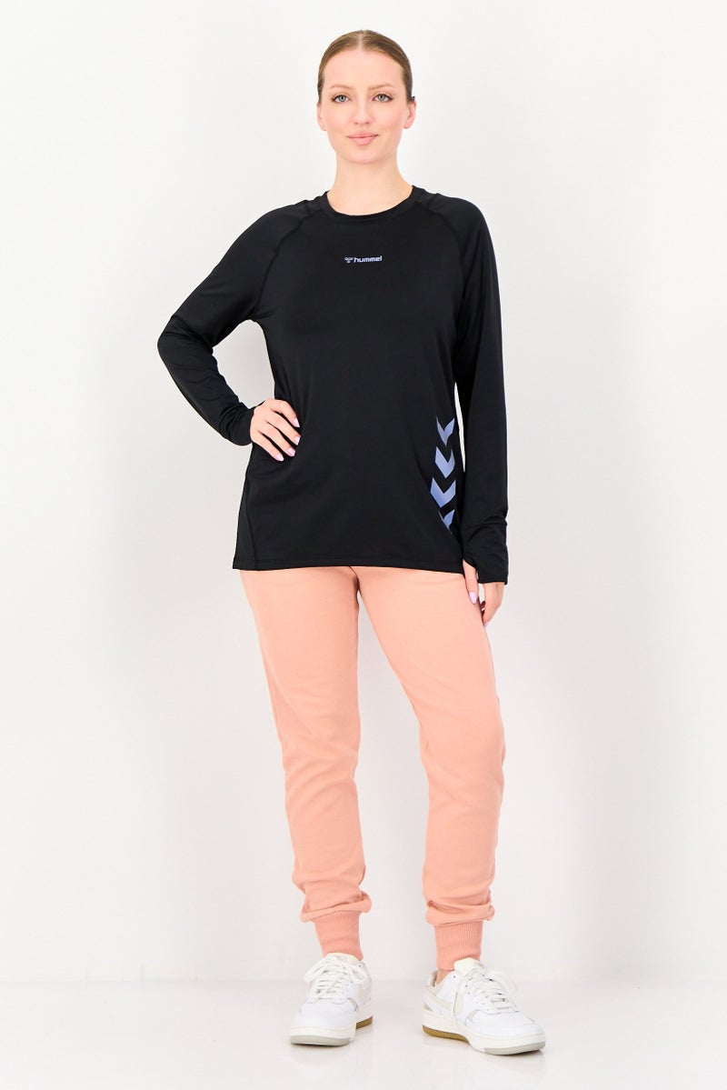 Hummel Women Sportswear Fit Long Sleeve Outdoor T-Shirt, Black - Image 4