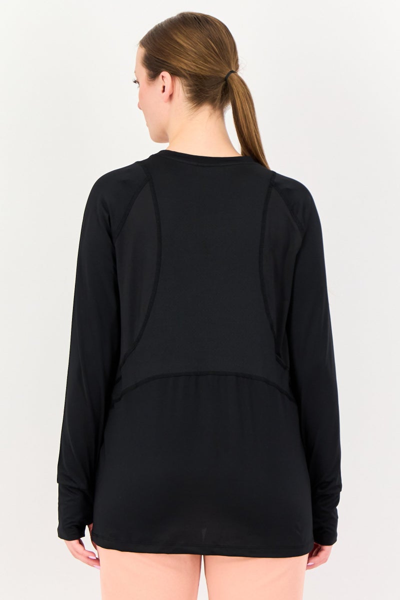 Hummel Women Sportswear Fit Long Sleeve Outdoor T-Shirt, Black - Image 3