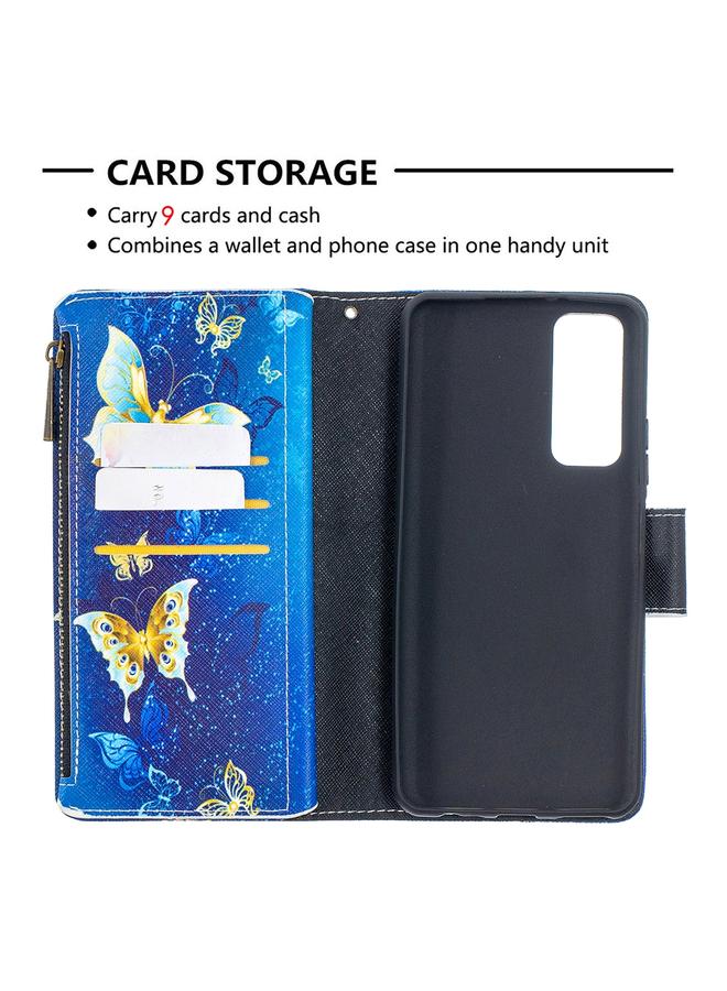 S-TOP Case For Huawei P smart 2021 / Y7a Colored Drawing Pattern Zipper Horizontal Flip Leather Case with Holder & Card Slots & Wallet - Image 5