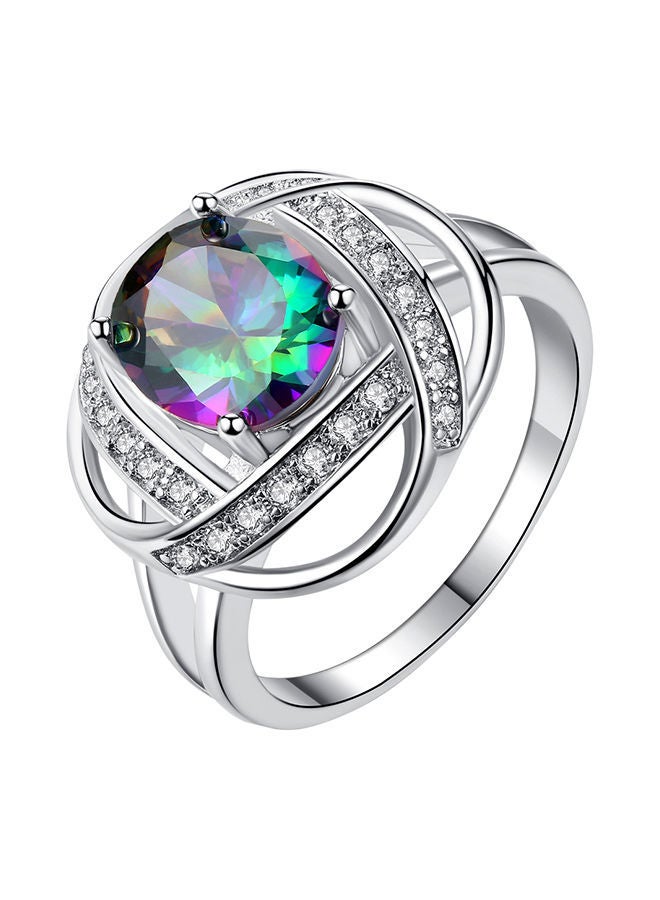 NIBEMINENT Zircon Cubic Wedding Ring - Image 1
