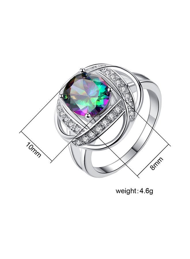 NIBEMINENT Zircon Cubic Wedding Ring - Image 2