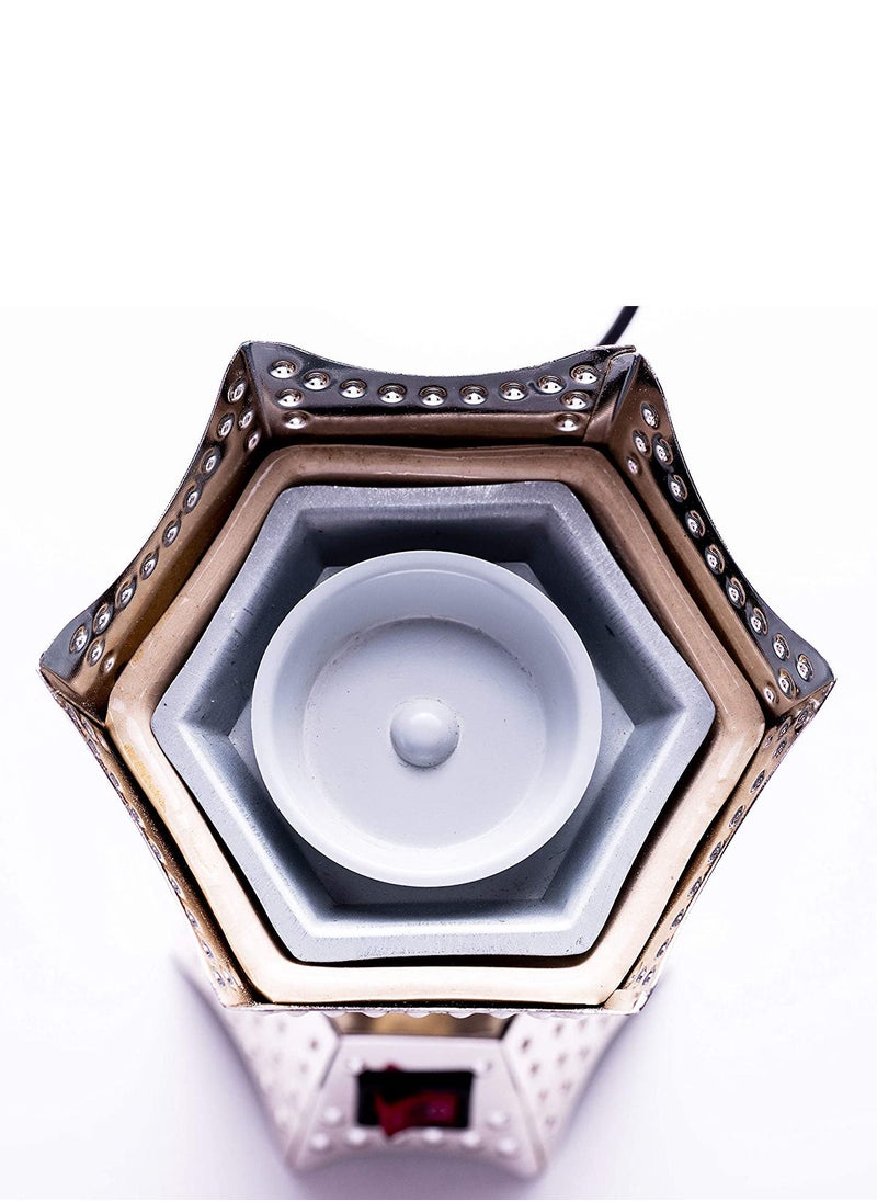 SAQOWARE Electric Bakhoor Burner/Madkhan/Mabkhara/Oud Burner/Incence Burner(Copper) -4 Corner Shape  - Image 3
