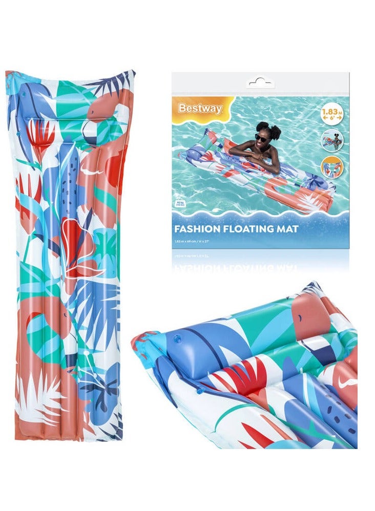 Bestway Colorful Inflatable Air Mat 183 x 69cm 44033 - Image 1