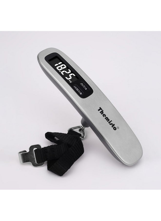 Themisto - Themisto TH-WS10 Digital Luggage Scale with Target Value Setting (50kg), Silver - Image 1