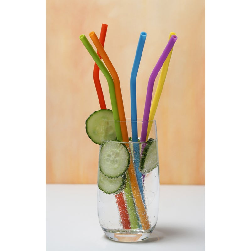 Design Imports RSVP 10in Silicone Straw Set Of 6 - Image 2