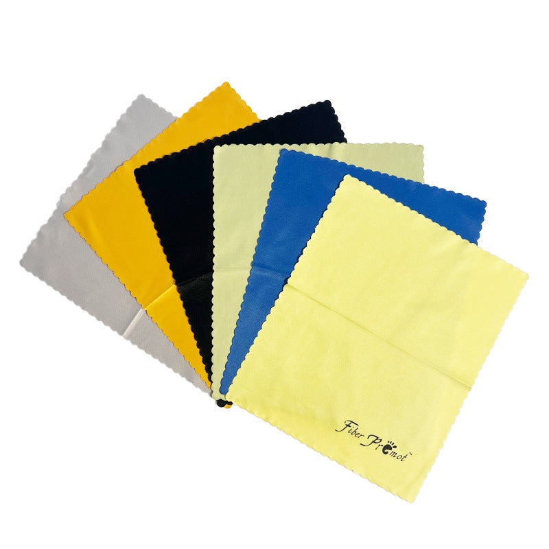 Generic Anti-Fog Microfiber Glasses Cleaning Cloth Mixed color 6 pieces 