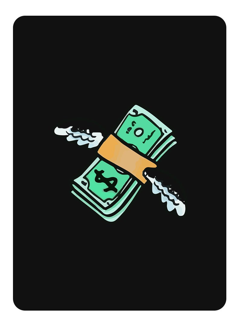 Theodor Protective Flip Case For Samsung Galaxy Tab S6 With Trifold Stand Auto Wake Sleep Shockproof Cover Flying Money - Image 1