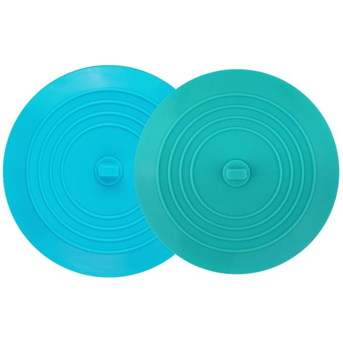 2 PACK 6 BATHTUB TUB DRAIN COVER STOPPER LARGE SILICONE SUCTION BATHROOM DRAIN PLUG HAIR STOPPER BATHROOM ACCESSORIES FOR KITCHEN AND LAUNDRY