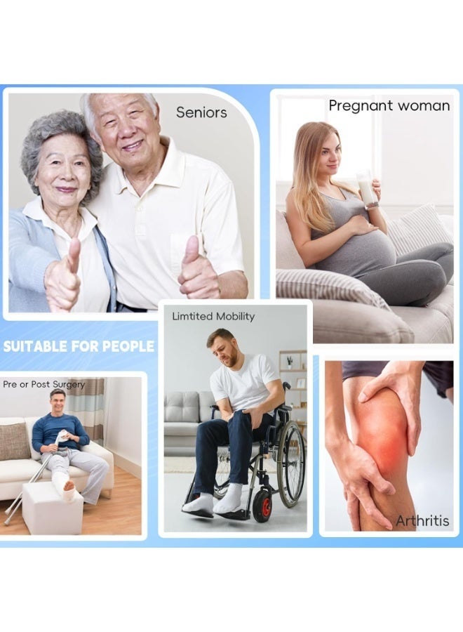 Bukela 42 Inch Long Leg Lifter, Rigid Leg Lifter Strap With EVA Handgrips &Foot Loop, Leg Lifter After Hip Replacement&Knee Surgery Recovery Aids Kit,Leg Lifters Getting Legs In And Out Of Bed, Car, Wheelchair - Image 4