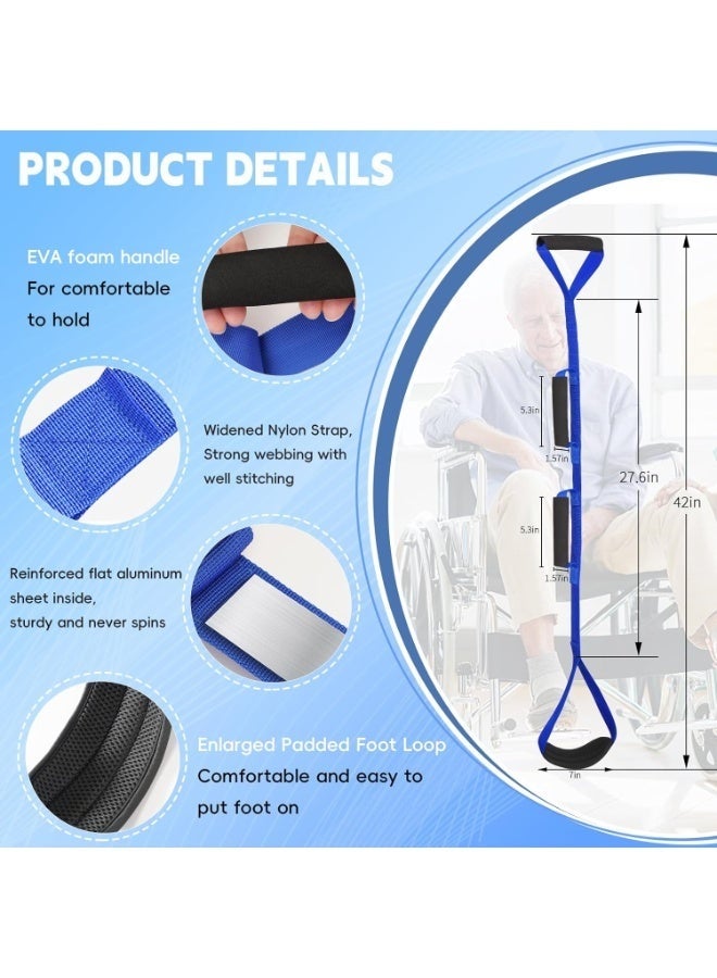 Bukela 42 Inch Long Leg Lifter, Rigid Leg Lifter Strap With EVA Handgrips &Foot Loop, Leg Lifter After Hip Replacement&Knee Surgery Recovery Aids Kit,Leg Lifters Getting Legs In And Out Of Bed, Car, Wheelchair - Image 5
