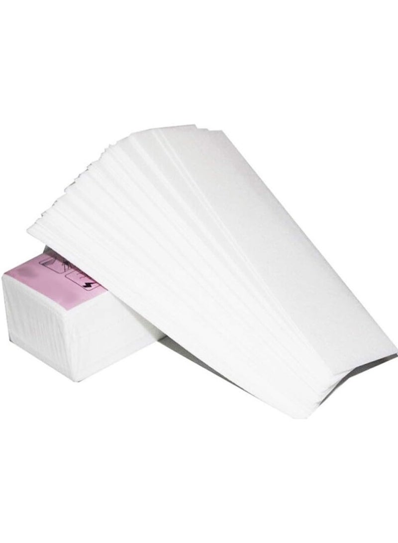 LA PERLA TECH  500 Pack Non-Woven Wax Strips for Facial and Body Hair Removal, Professional Depilatory Paper - Image 1