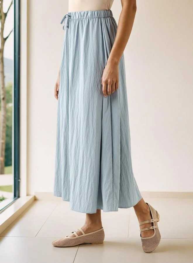 Splash FAV A-line Midi Skirt with Flexi Comfort Drawstring Waistband