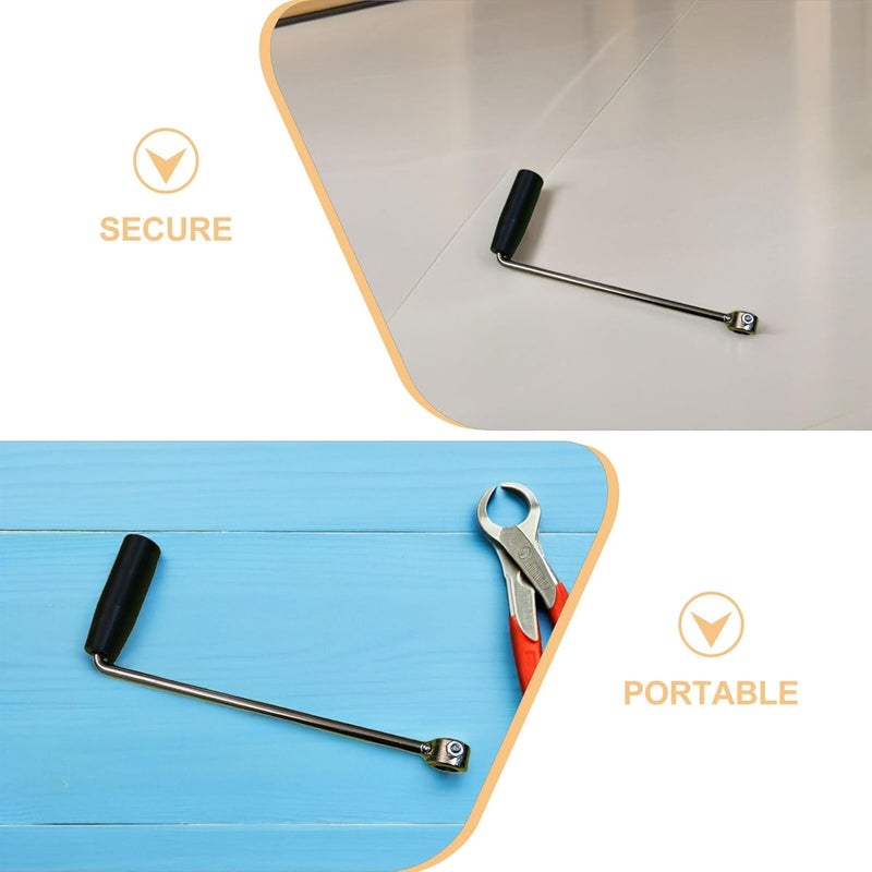 2pcs Manual Generator Crank Handle Replacement Parts for Portable Power Generators Hand Operated Starter Handlebar Accessory for Emergency Outdoor Use - Image 3