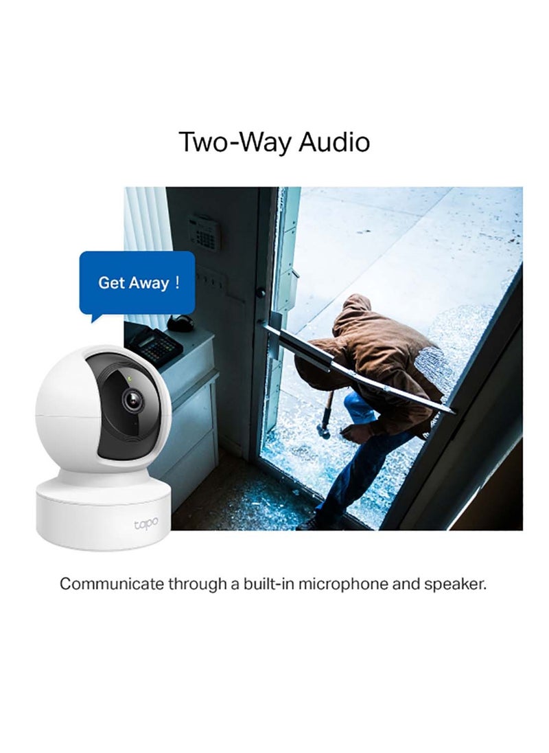 tapo - C212 Pan/Tilt Home Security Wi-Fi Camera 2K 3MP, Ethernet/Wi-Fi Connection, Advanced Night Vision, Person Detection and Notifications - Image 1